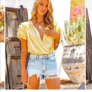 Tuscan sun tiered bodysuit - size medium